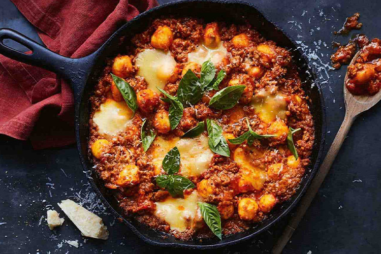 Quick One-Pan Gnocchi Bolognese