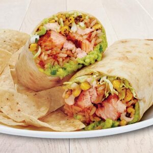 Mexican Salmon Burritos